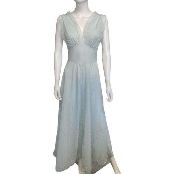 Vtg Sans Souci NWT nylon slip dress nightgown M - Picture 6 of 8